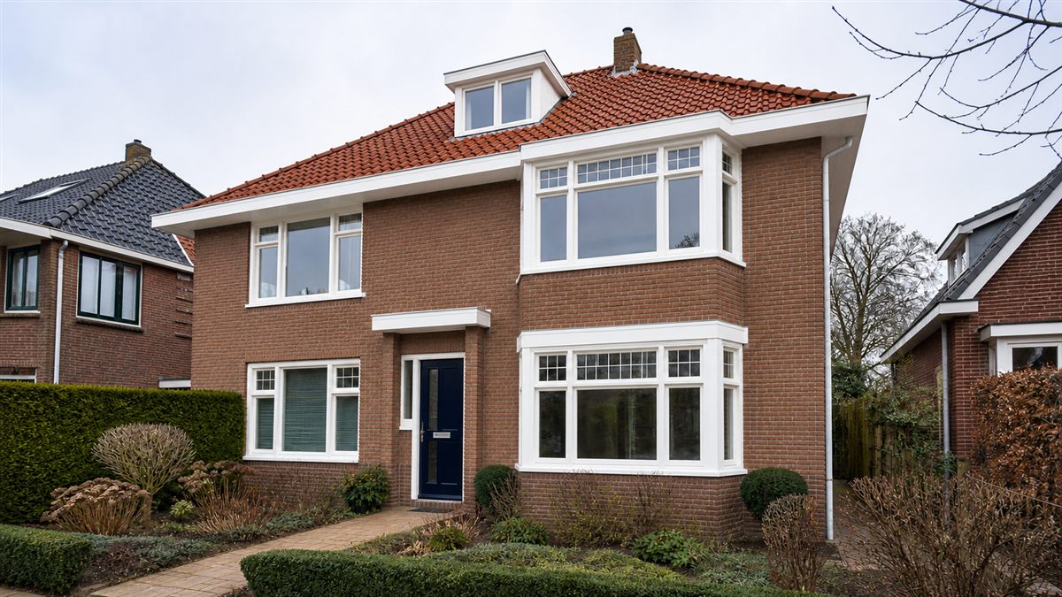 Woning na het buitenschilderwerk